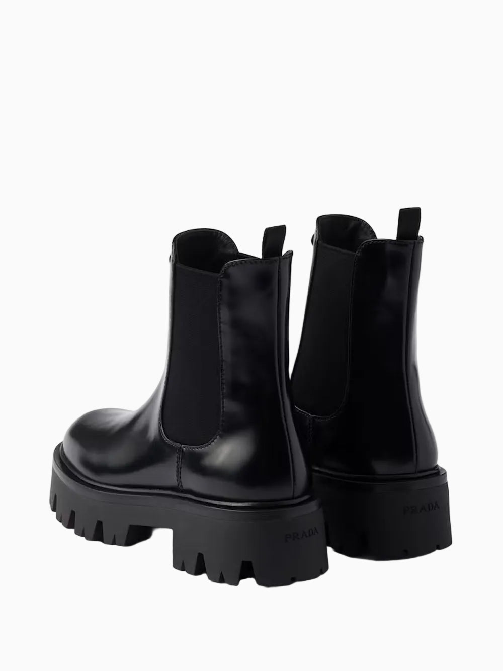 Brushed leather boooties