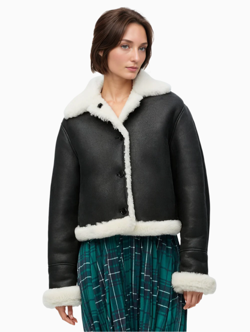 Jacket in shearling