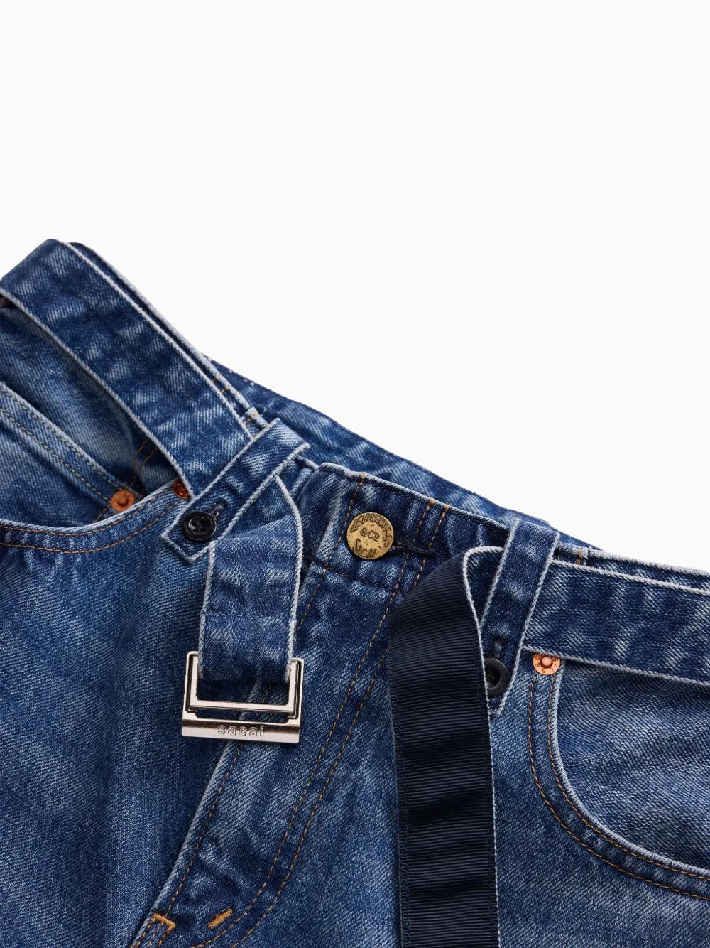 Belted jeans