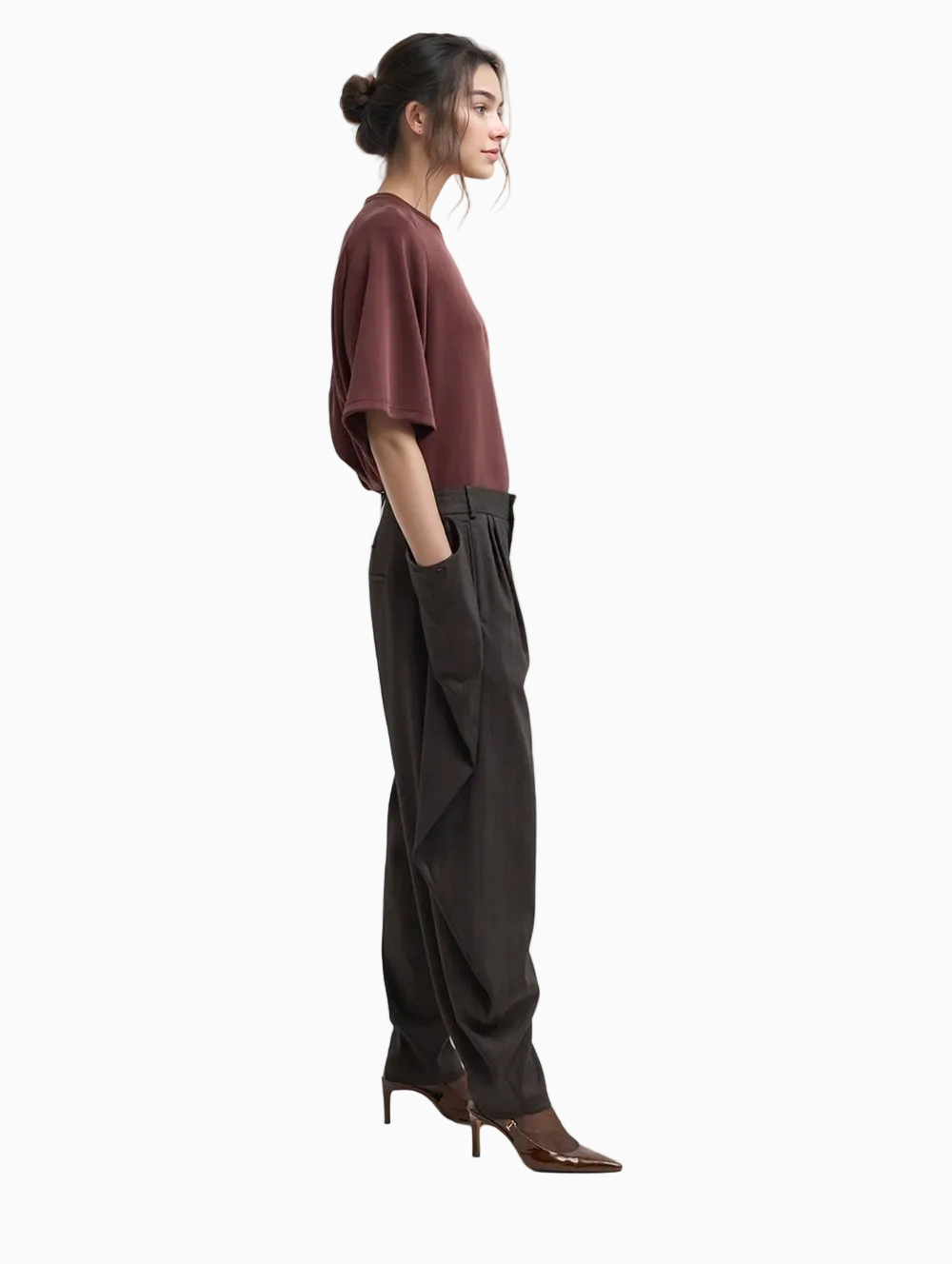 Pantalones Herringbone