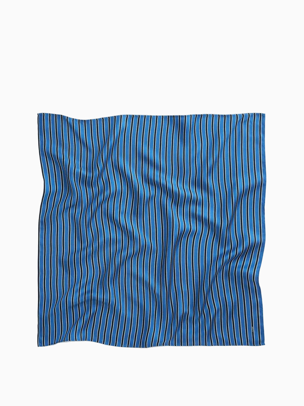 Striped silk scarf