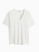 Cotton silk tee