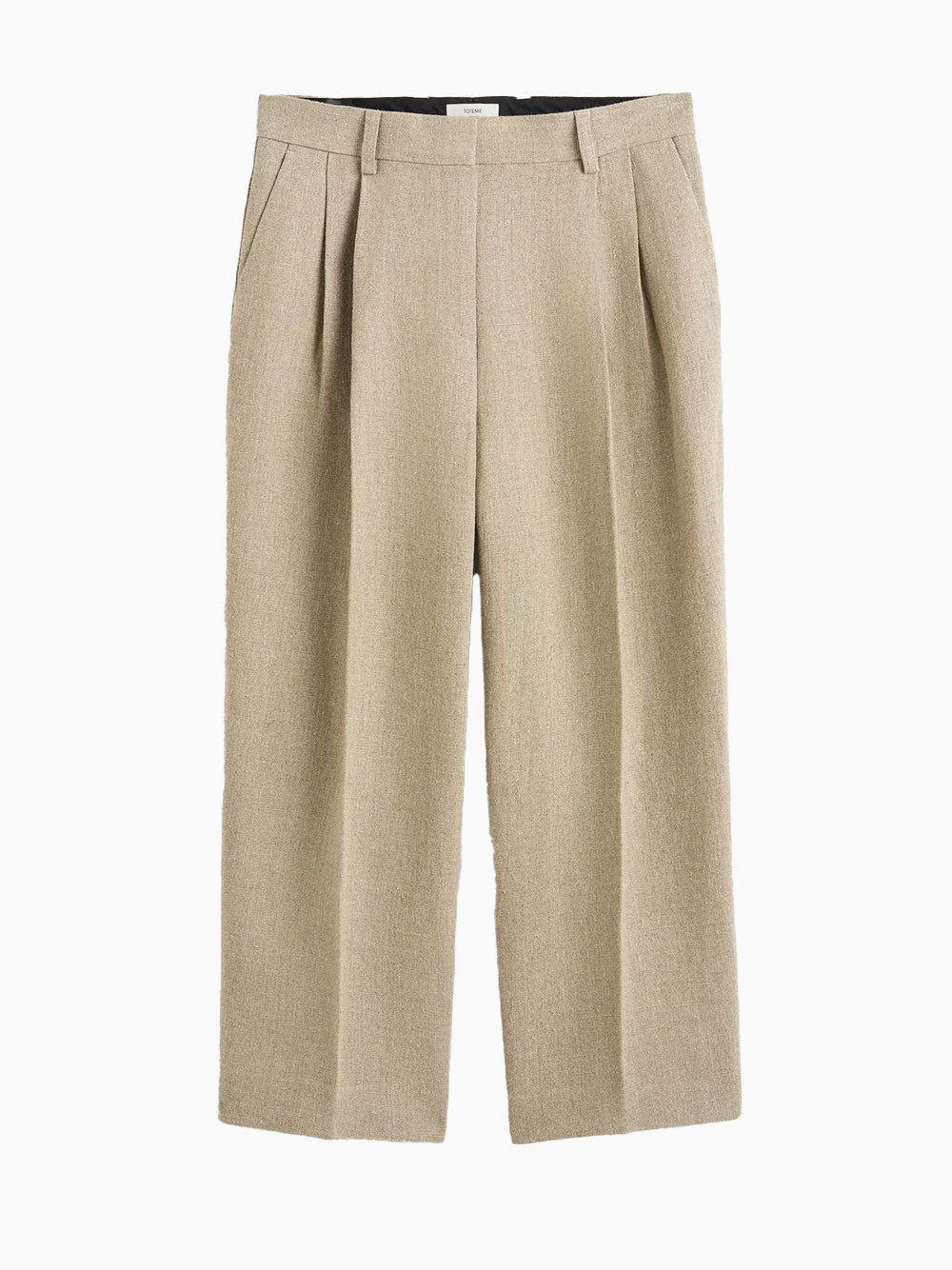 Pantalones con doble pliegue