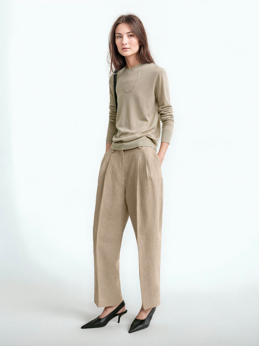 Double-pleat trousers