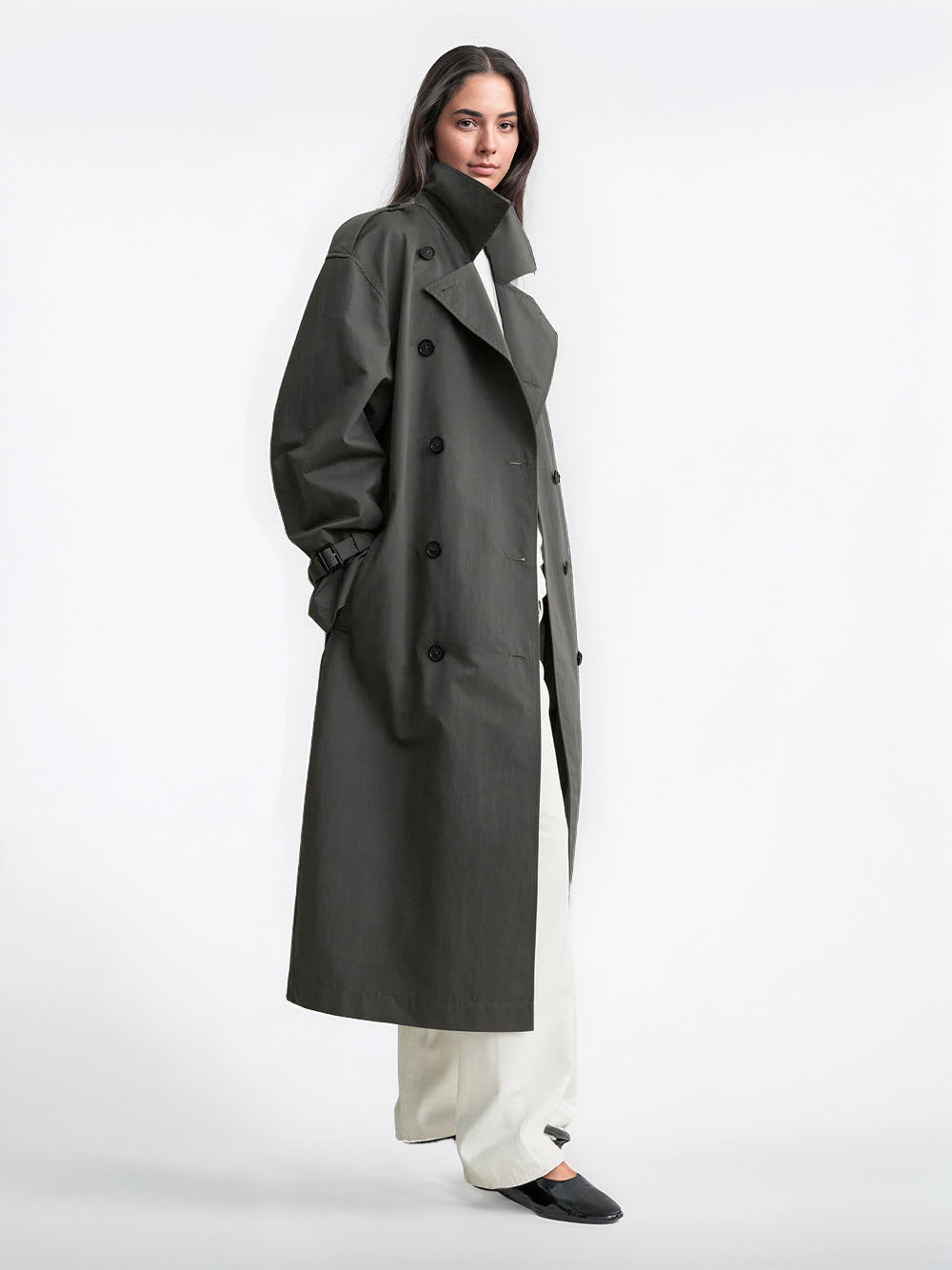 Gabardina gris