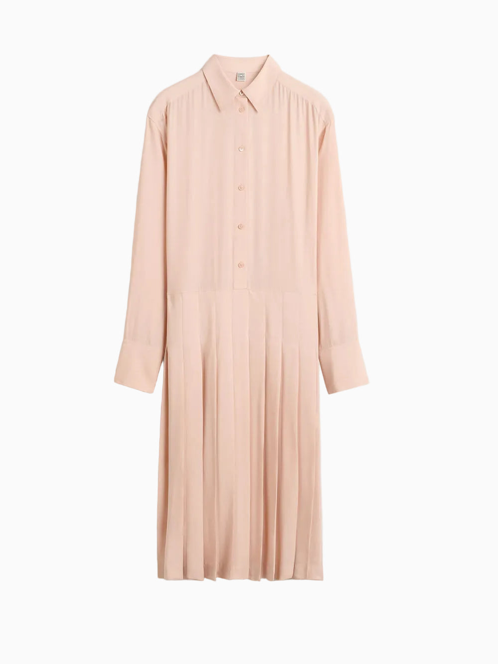 Pleated shirtdress