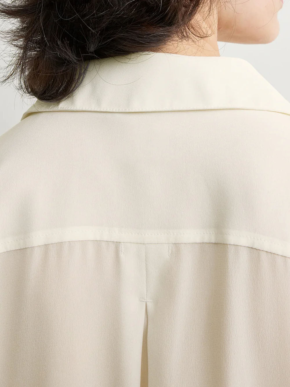 Silk crepe shirt
