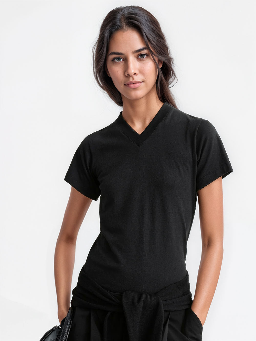 Camiseta escote V