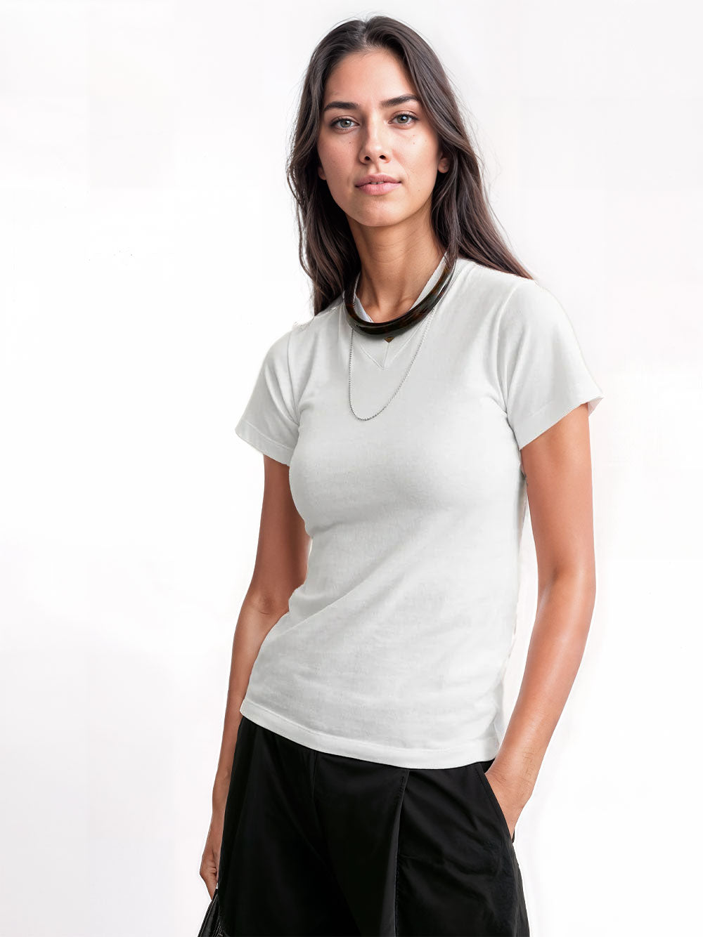 Camiseta escote V