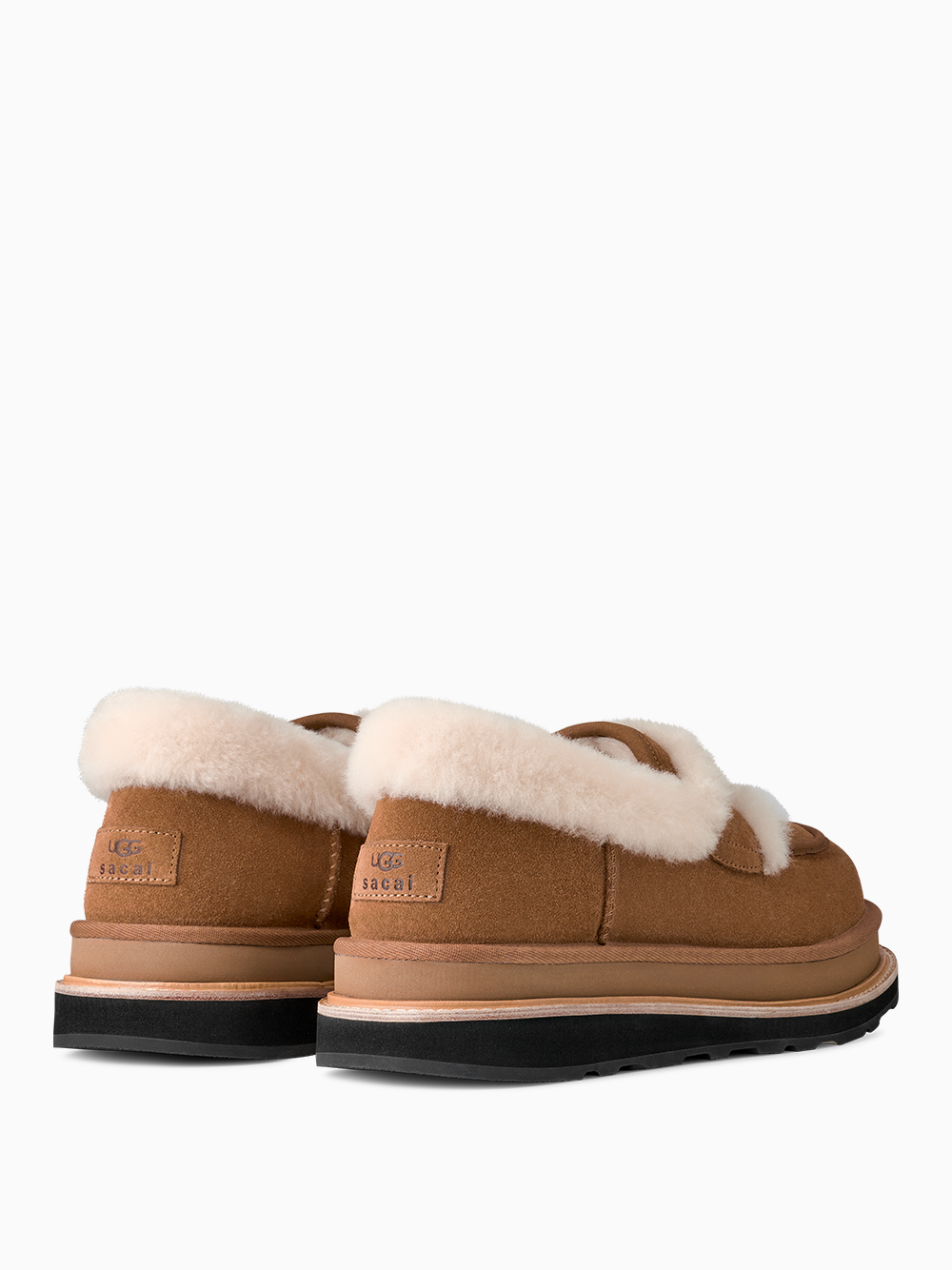 x UGG Shearling loafers | Sacai | OTTODISANPIETRO