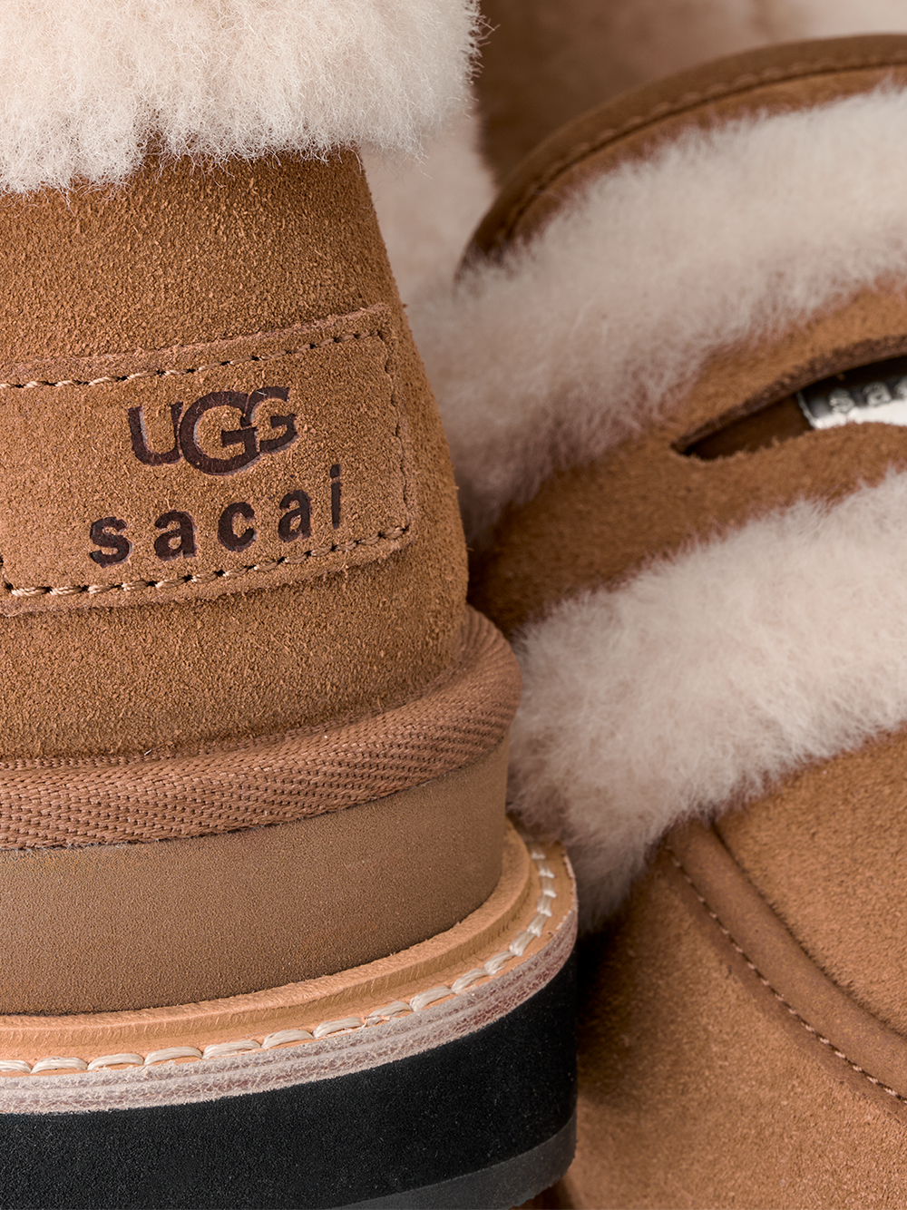 24cm sacai × UGG Loafer Chestnut ローファー sacai UGG Loafer