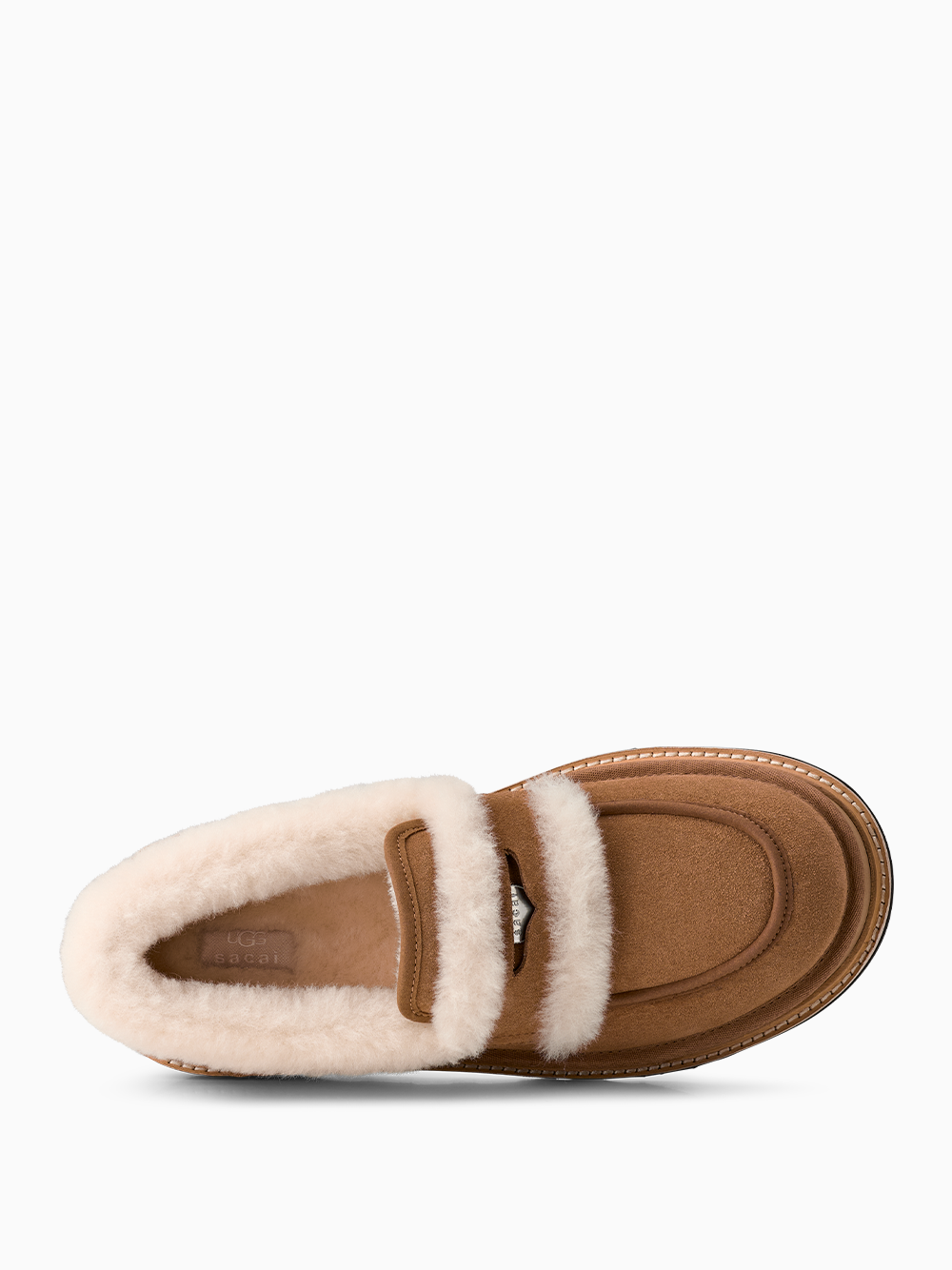 ugg sacai Loafer ローファー camel Chestnut24 x UGG Mocasines