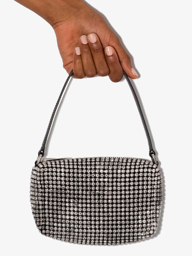 Medium Wangloc rhinestone-embellished clutch bag