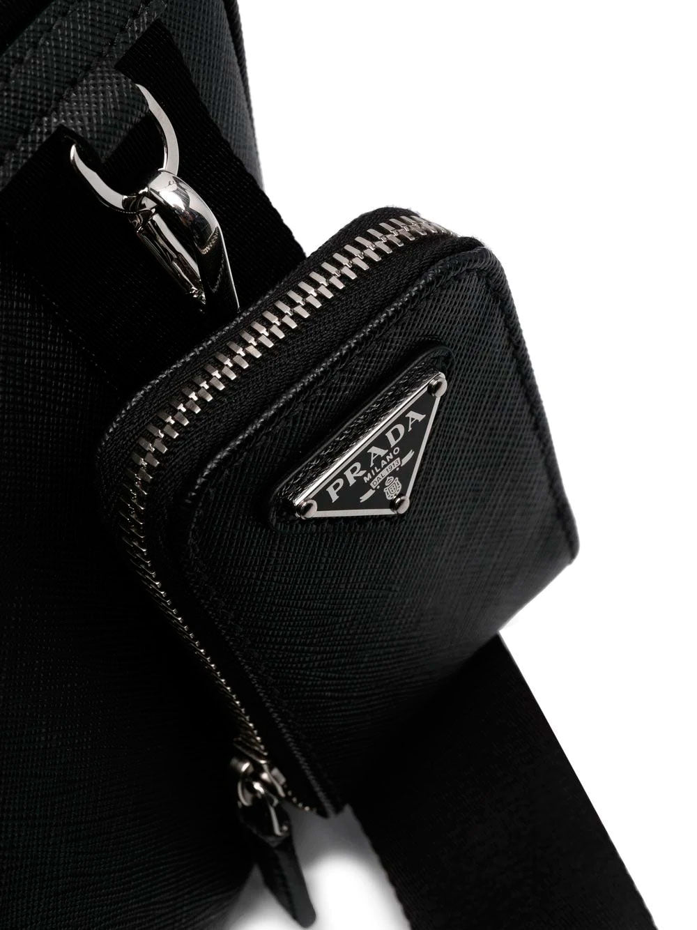 Saffiano-leather crossbody bag