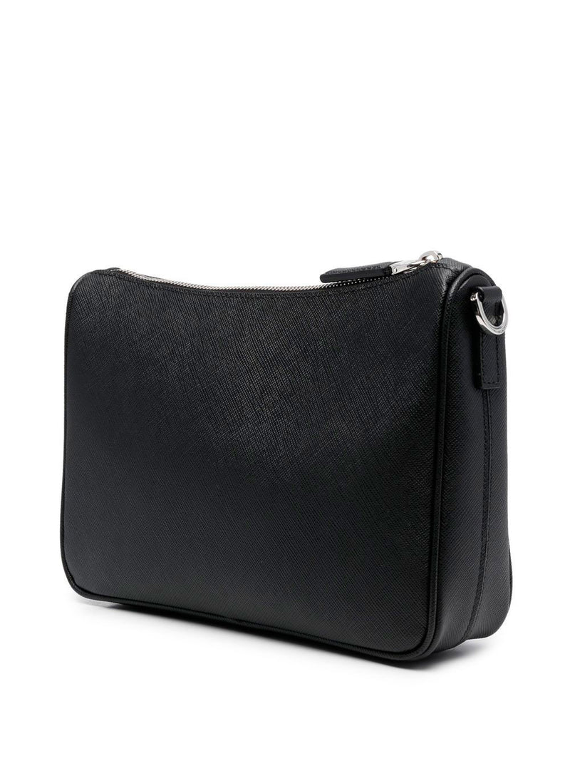 Saffiano-leather crossbody bag