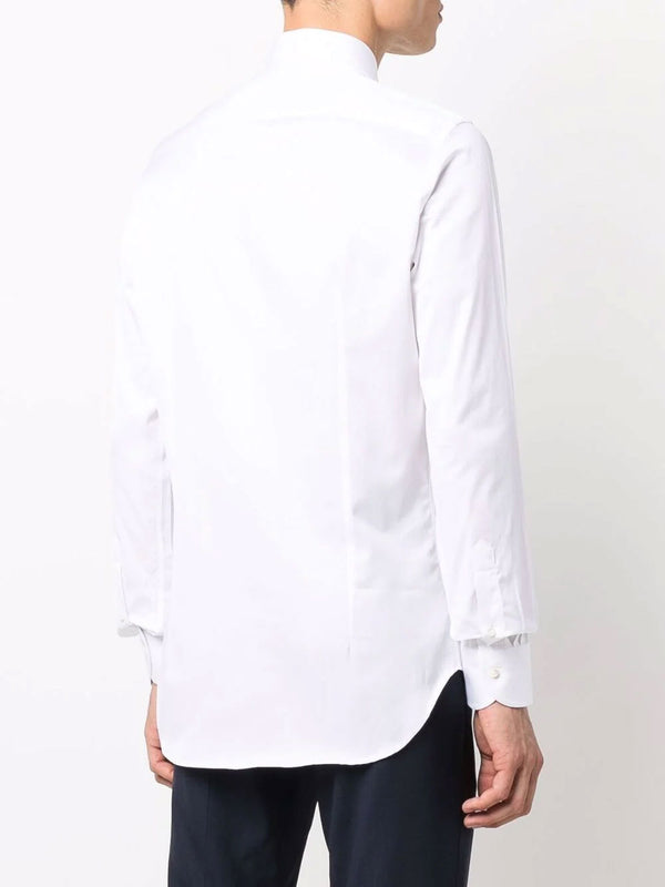 Slim fit formal spread collar shirt