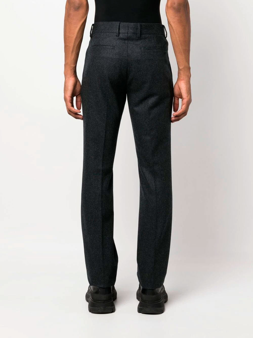 Logo-plaque tailored trousers