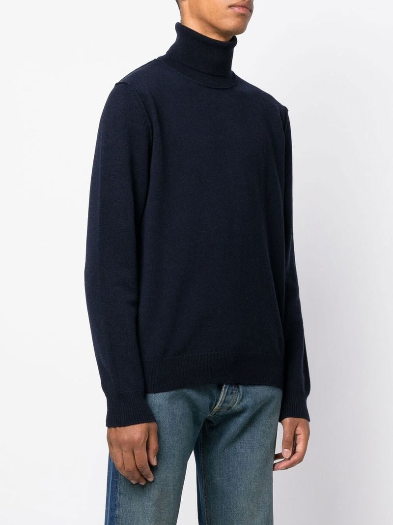 Roll neck cashmere sweater