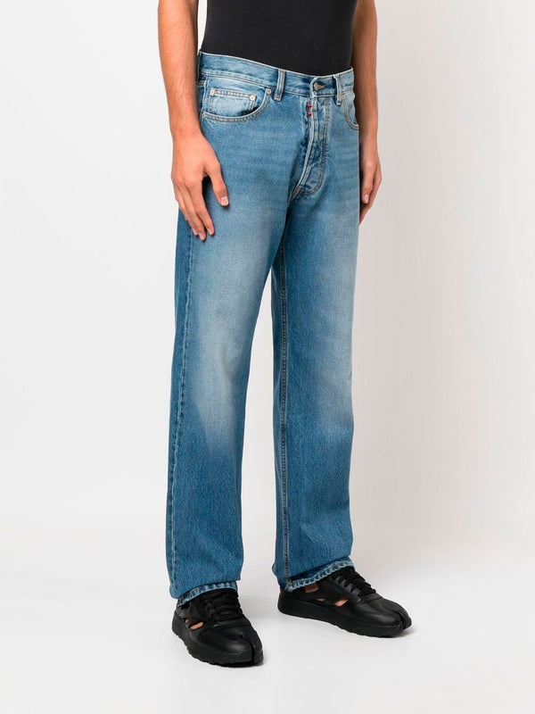 Jeans rectos con cuatro costuras