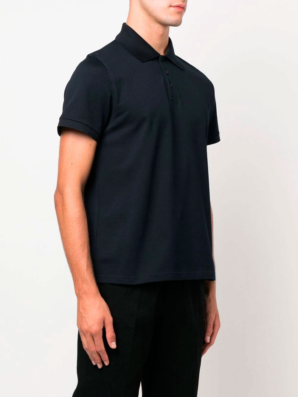 Short-sleeve cotton polo shirt