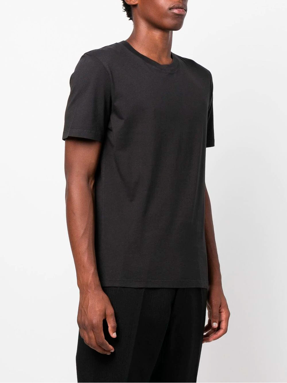 Cropped crew neck t-shirt