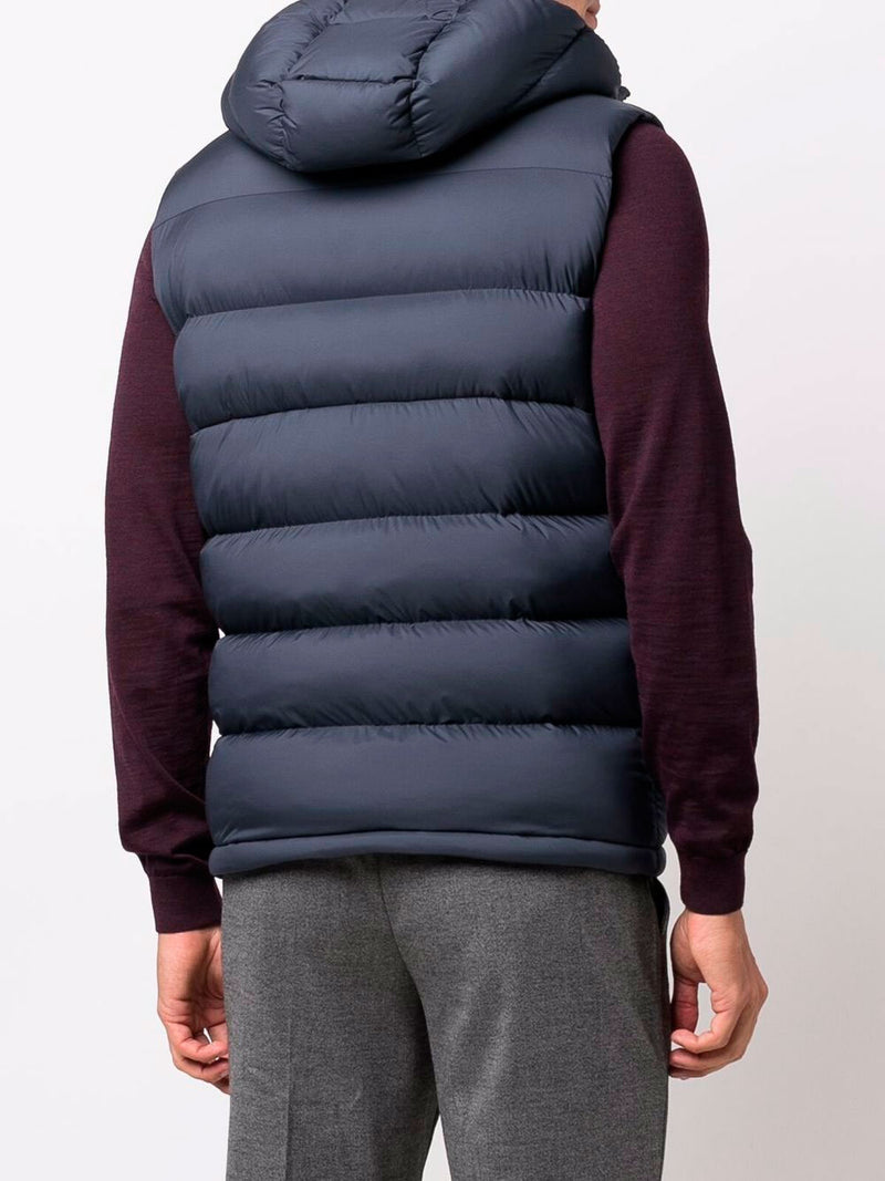 Quilted hooded gilet