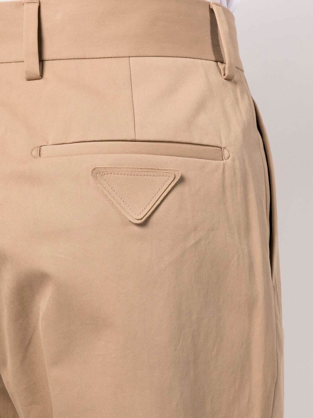 Rear logo-patch detail trousers