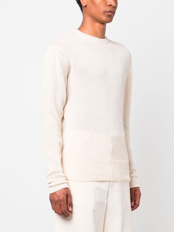 Long-sleeve cotton jumper