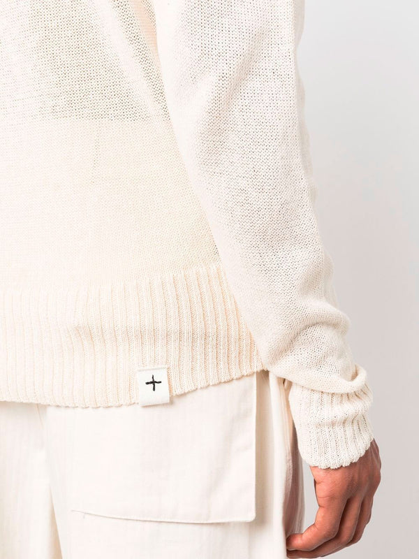 Long-sleeve cotton jumper