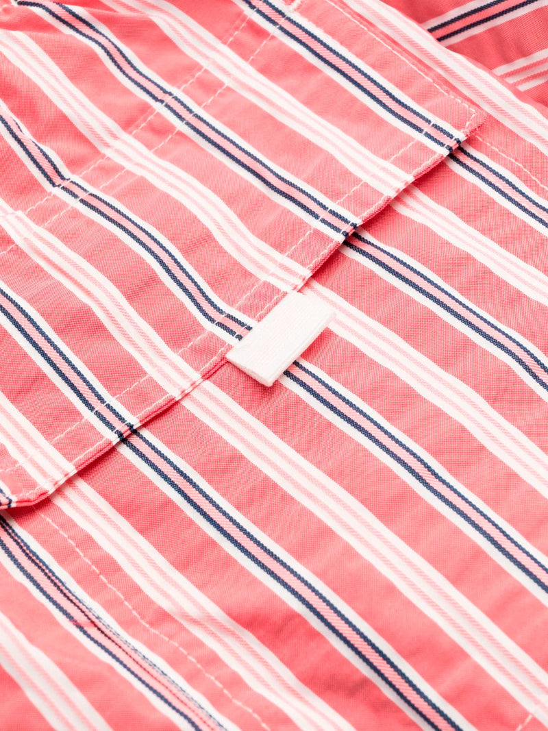 Stripe-print swim shorts