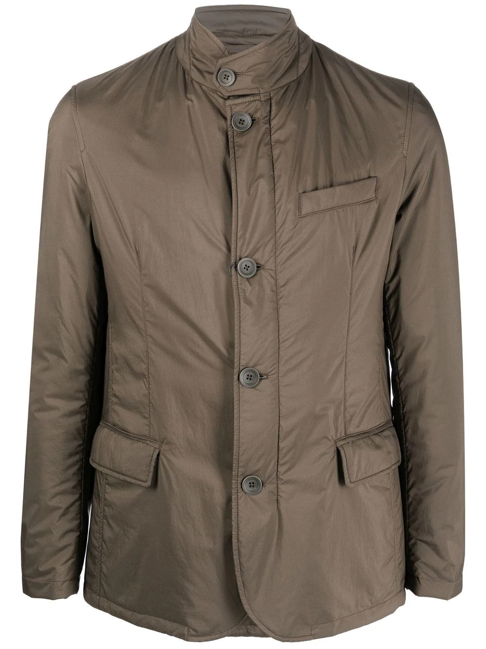 Buttoned-up padded jacket