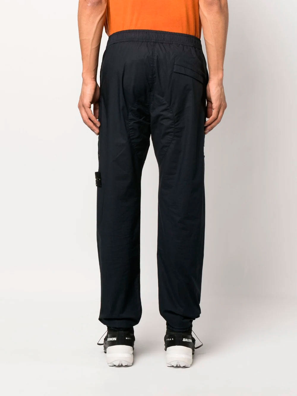 Stone island logo cheap patch track pants