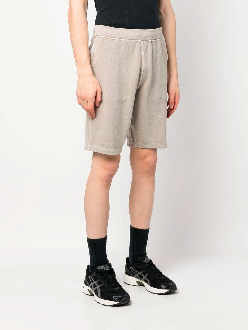 Compass-motif cotton shorts