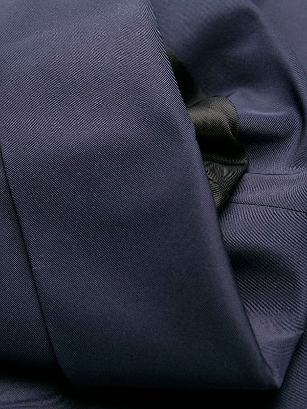Navy blue oversized overcoat