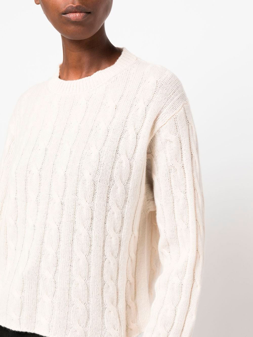 Cashmere cable-knit sweater