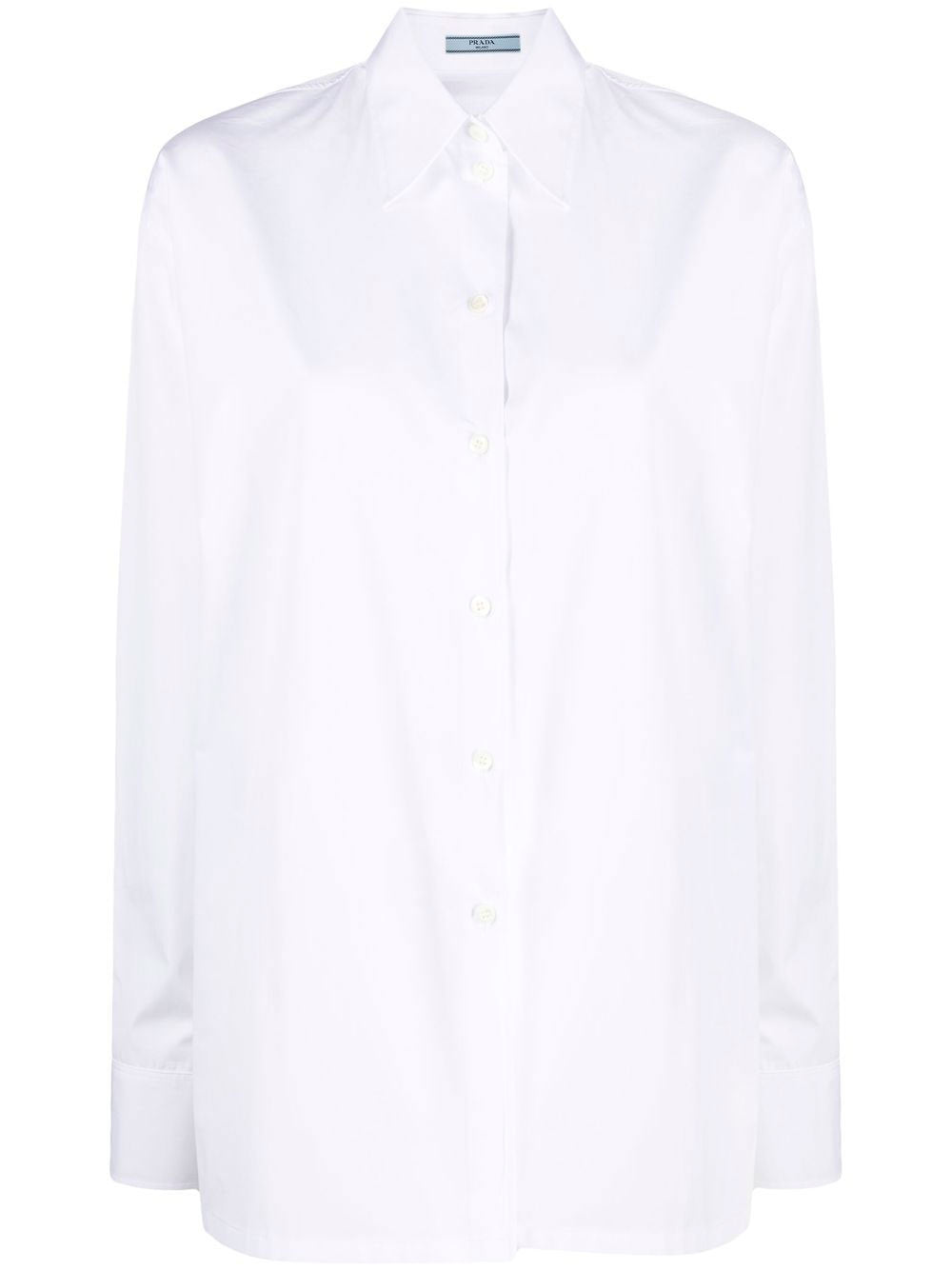 Long-sleeved button-up shirt