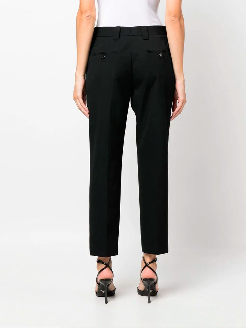 Logo-plaque cropped trousers