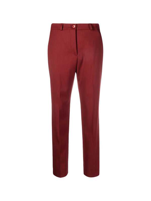Croppped high-waisted trousers