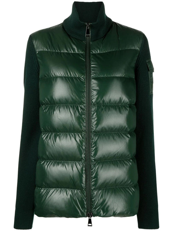 Panelled puffer jacket