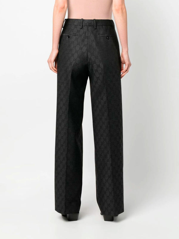 GG-embroidery tailored trousers