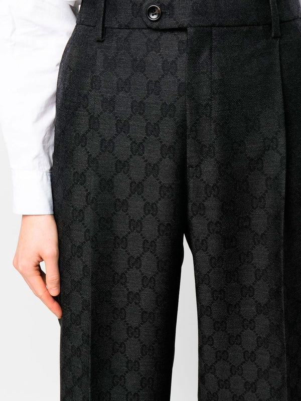 Pantalón de lana Gucci con GG