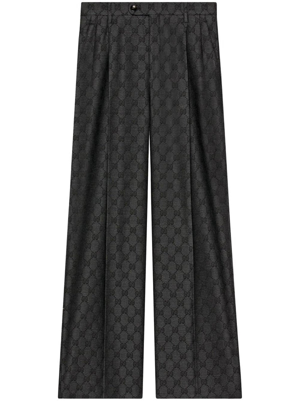 GG-embroidery tailored trousers