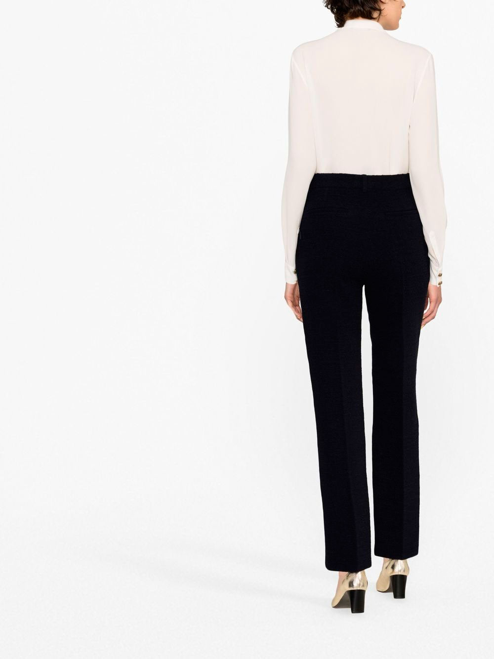 Textured tailored trousers