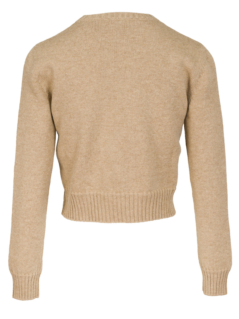 Wool sweater with anagram