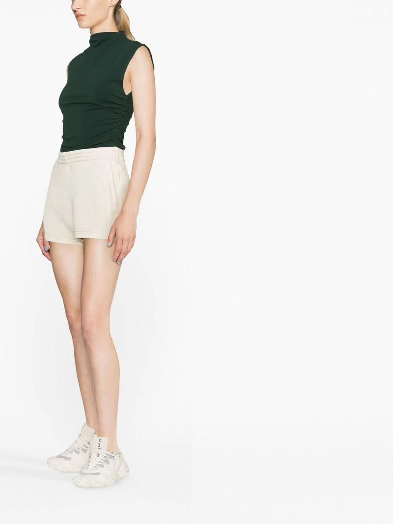 Cotton-blend mini shorts
