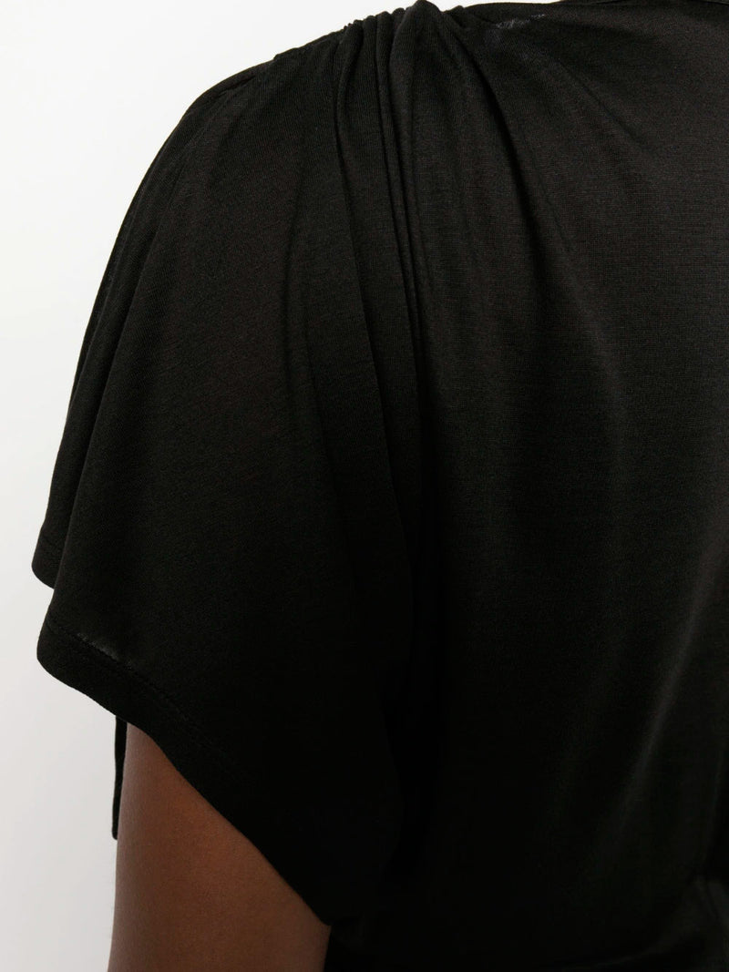 Ruched short-sleeve t-shirt