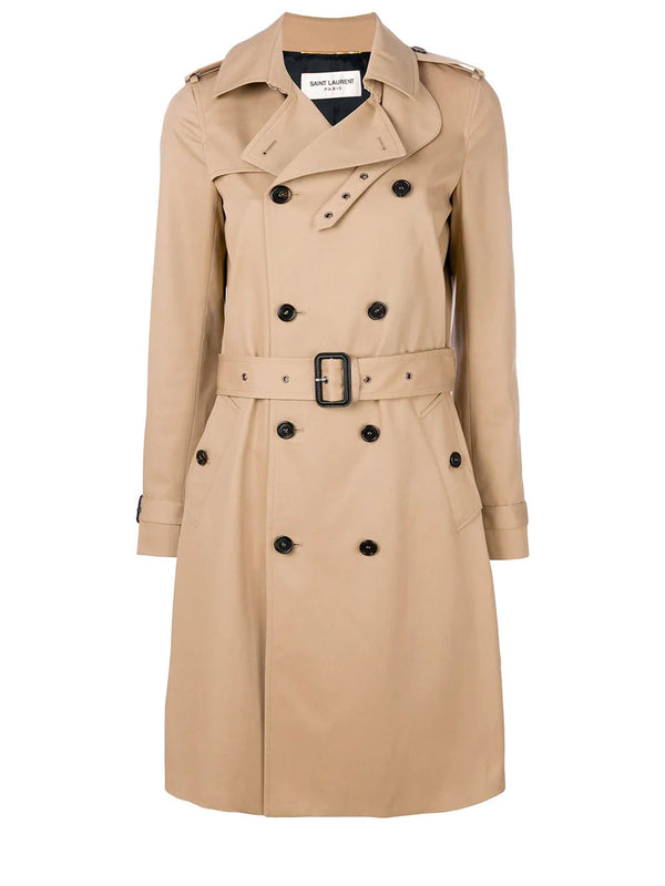 Belted classic trench coat