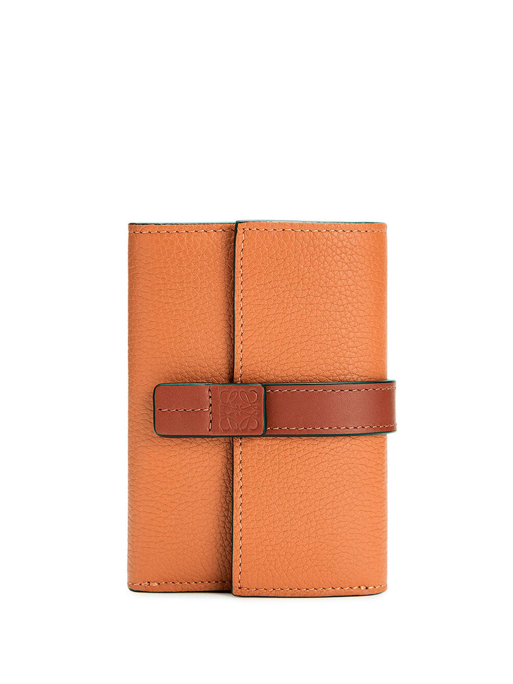 Small vertical wallet in soft grained calfskin