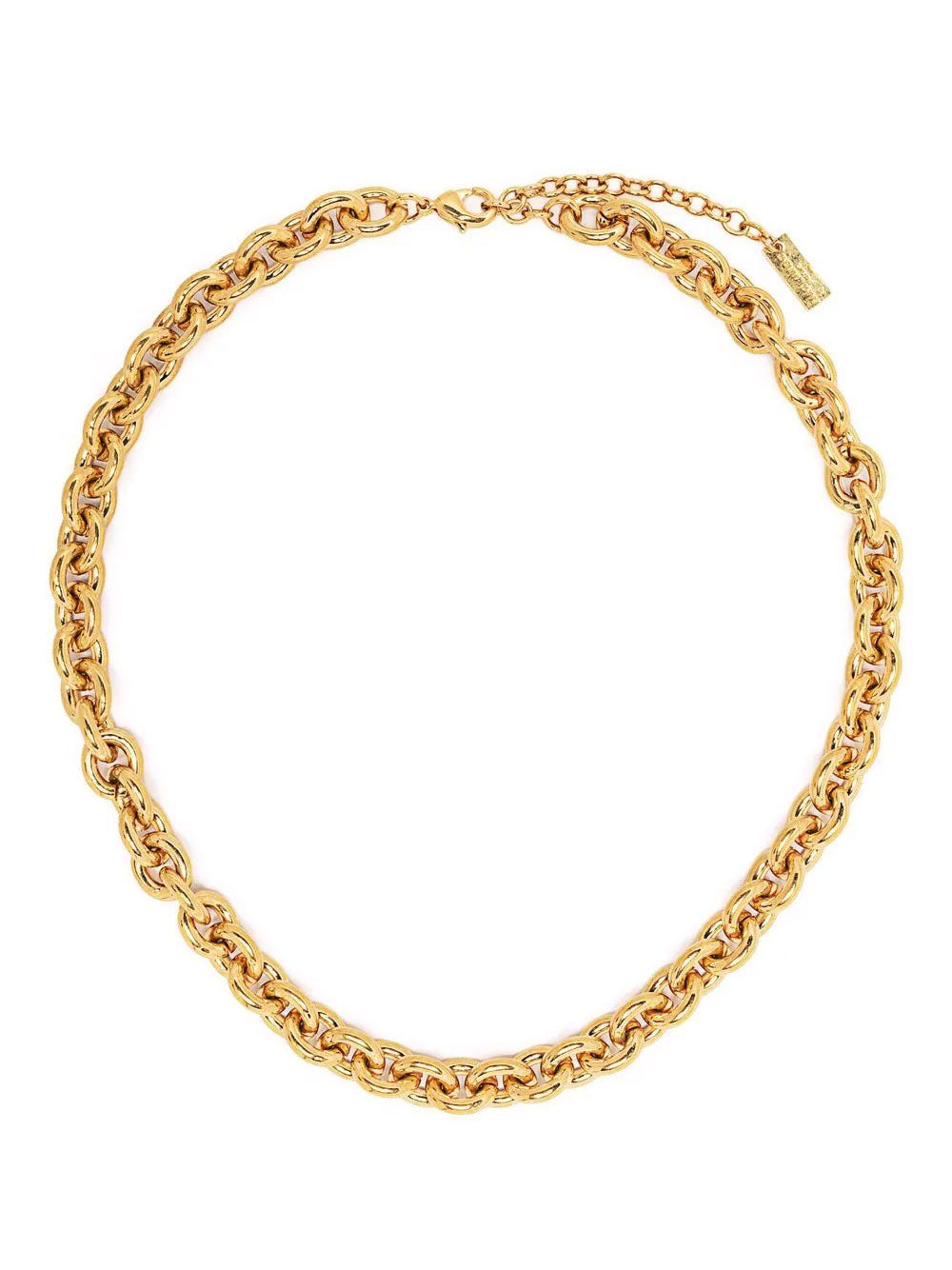 Short gold tone necklace