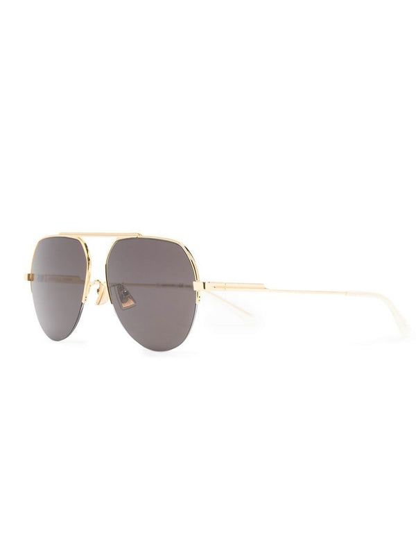 Tinted pilot-frame sunglasses